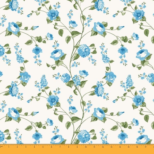 Soimoi 115 GSM Decorative 56" Wide Floral Printed Viscose Rayon By The 1 Yard Carousel 1