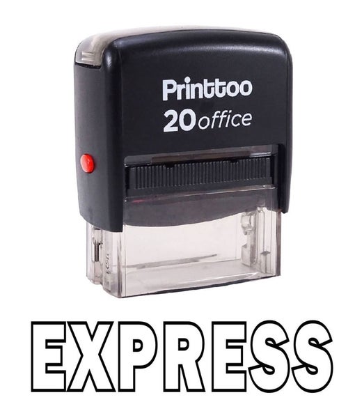 Printtoo Rubber Stamp Office Stationary Self Inking EXPRESS Custom Stamp-Red Carousel 1