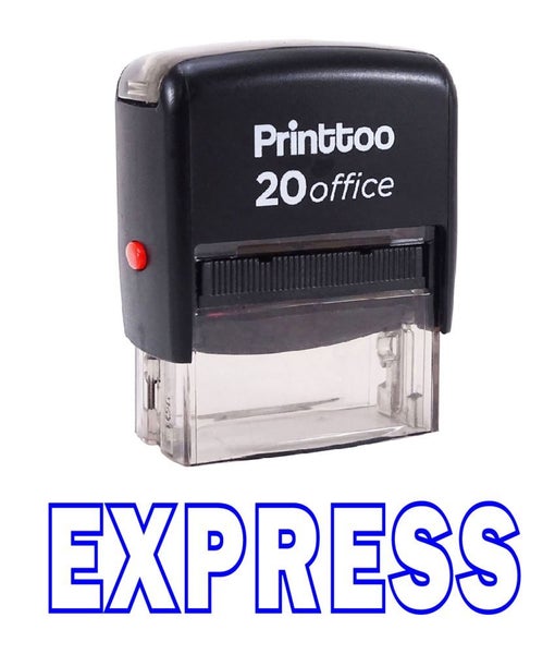 Printtoo Rubber Stamp Office Stationary Self Inking EXPRESS Custom Stamp-Red Carousel 1