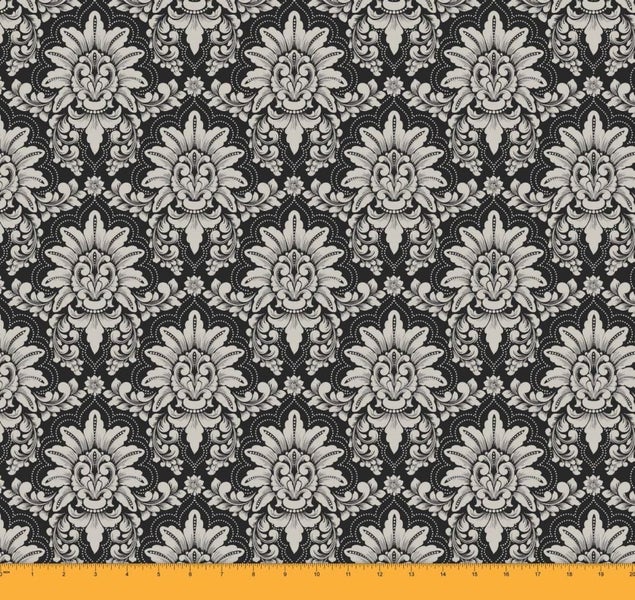 Soimoi 58 Inches Wide Floral Damask Printed Cotton Voile Supplies By The Yard Carousel 1