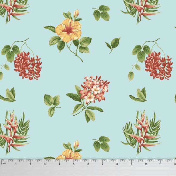 Soimoi 58 Inches Wide Dressmaking Cotton Voile Floral Printed Sewing Material Carousel 1