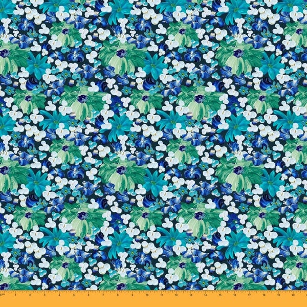 Soimoi Decorative 58 Inches Wide Floral Crafting Cotton Voile By The 1 Yard Carousel 1