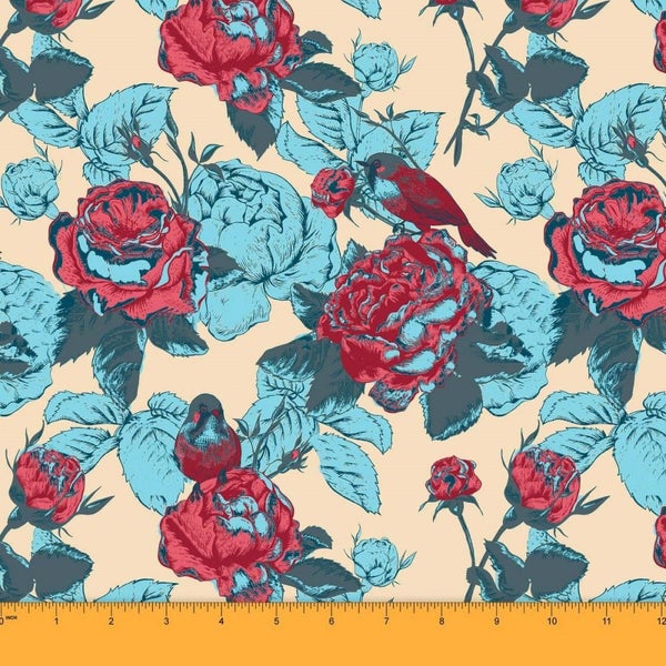 Soimoi Floral Print Moss Georgette Dressmaking Sewing 44" Wide Material Supply Carousel 1