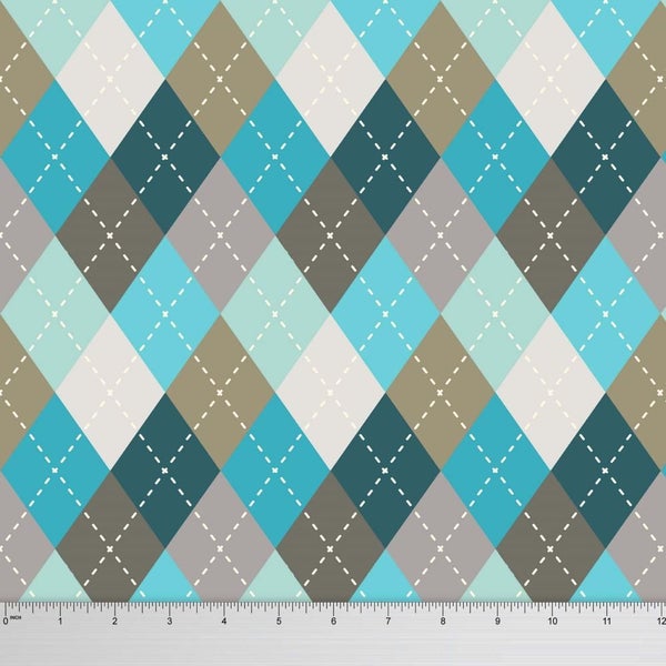 Soimoi Indian Cotton Voile Check 58 Inches Wide Decorative Craft Sewing 1 Yd Carousel 1