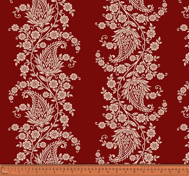 Soimoi Floral Paisley Printed 58 Inches Wide Cotton Voile Craft By The Yd Carousel 1