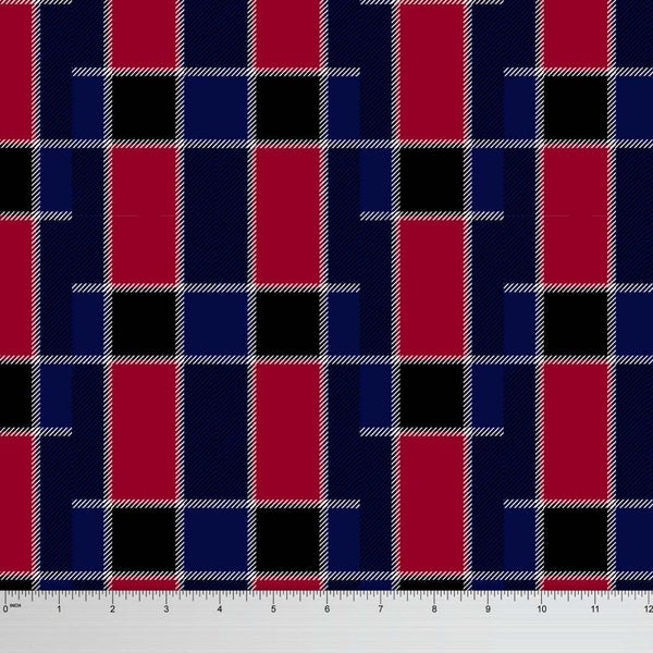 Soimoi Decorative 58 Inches Wide Check Crafting Cotton Voile By The 1 Yard Carousel 1