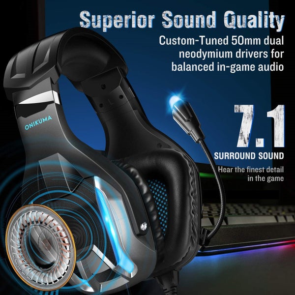 PS4 Xbox One Gaming Headset Headphone Xbox one Earphone with Surround Sound Carousel 2