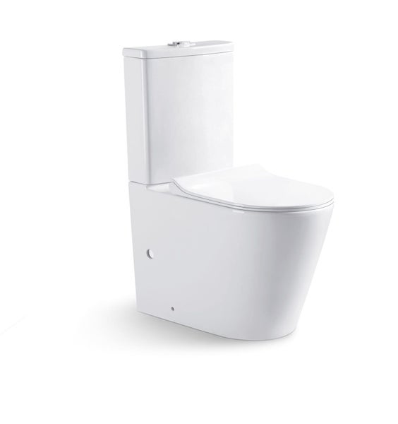 Luxury Round Ceramic Back to Wall Toilet Carousel 1