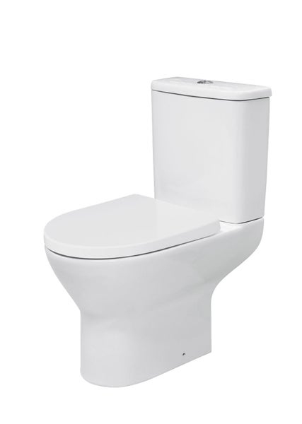 Promotion SALE! Procelain Close Coupled Rimless Toilet Suites Carousel 1