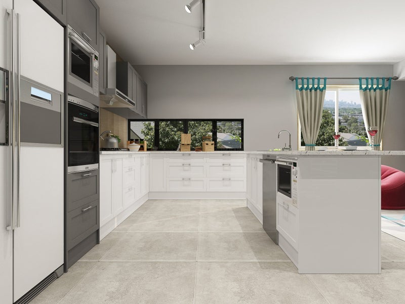 Complete Kitchen Cabinets, TWO TONE Shaker style, Soft Close Doors Carousel 2