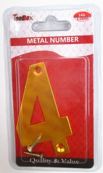 Metal Number 7.3cm #4 Carousel 1