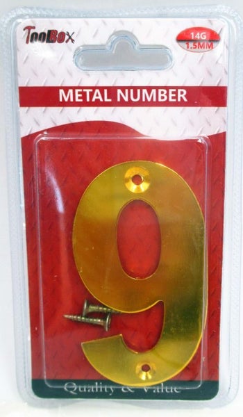Metal Number 7.3cm #9 Carousel 1