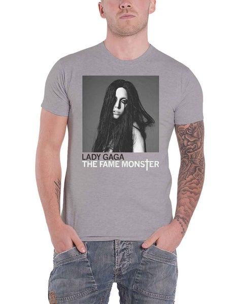 Lady Gaga T Shirt The Fame Monster new Official Mens Grey Carousel 1