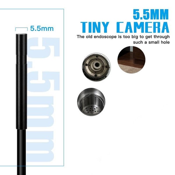 Wifi Endoscope Camera 5.5mm Lens USB 1920P Android Iphone Inspectioin Borescope Carousel 2