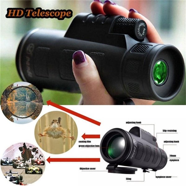 40X60 High Magnification Binoculars Low Light Night Vision Photo Telescope Carousel 1