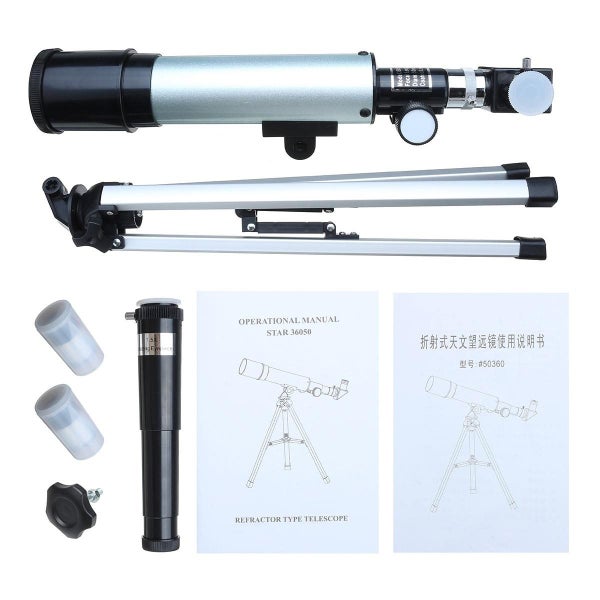 360x50mm Outdoor Astronomical Telescope Monocular Space Optical Glass Aluminum Carousel 8
