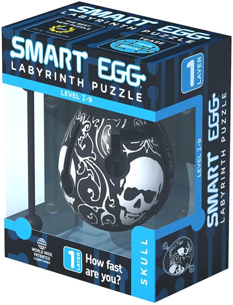 Smart Maze Eggs Easter Egg 3D Puzzle Educational Toy for Kids Level 9 Skull Carousel 2