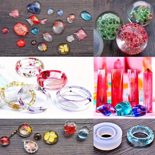 76pcs/Set DIY Handmade Resin Casting Molds Kit Silicone Mold Making Jewelry Carousel 2