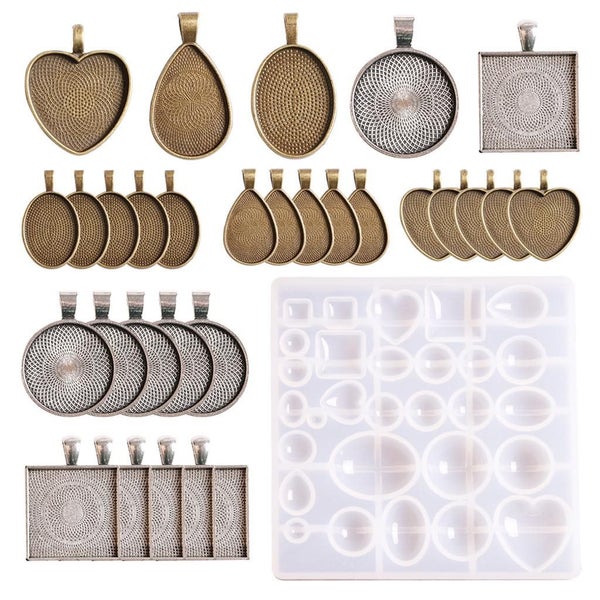 DIY Bracelet Pendant Epoxy Mold Set Resin Casting Molds and Tools Set Carousel 1