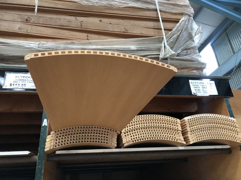 Curved Cupboard Door 2500x400 mm Carousel 1
