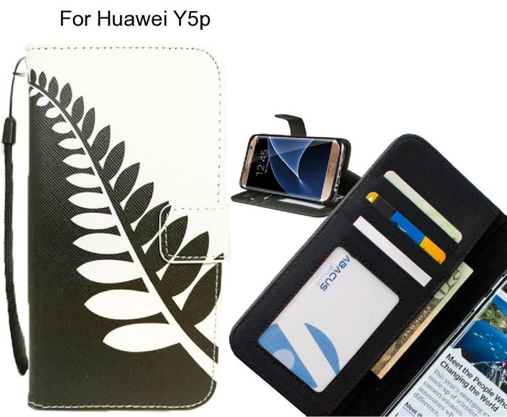 Huawei Y5p case 3 card leather wallet case printed ID Carousel 1