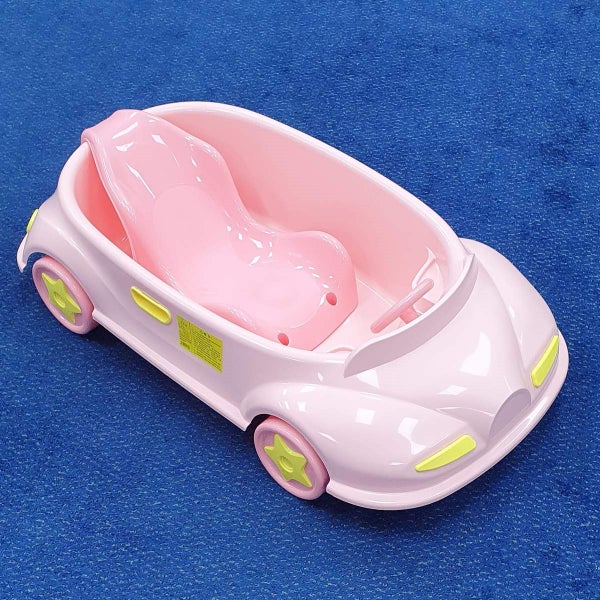 Neeva Car Bath with Bath Support - PINK Carousel 2