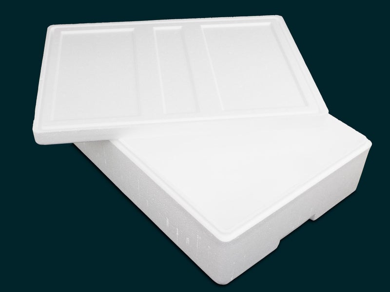 23L Polystyrene Box with Lid - Heavy Duty - Food Grade Storage Bin Carousel 2