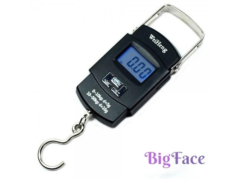 50KG/110LB 10g Electronic Portable Digital Scale Hanging Hook Fishing Travel Carousel 1