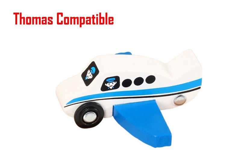 PTN Aeroplane Airplane Thomas Compatible Wooden Kids Educational Toy Train Car Carousel 1