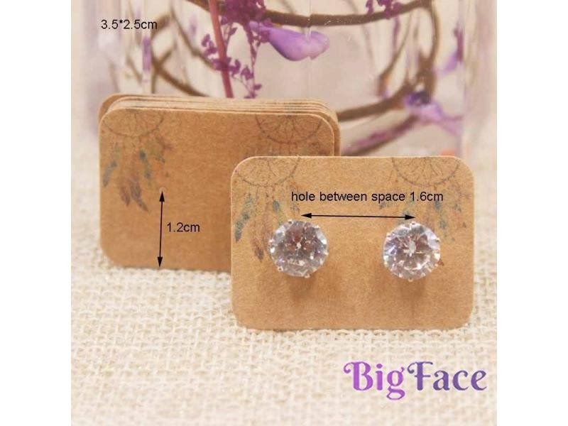 100pcs Cute New Arrived Earring Card Display Jewelry Custom Personal Style Carousel 2