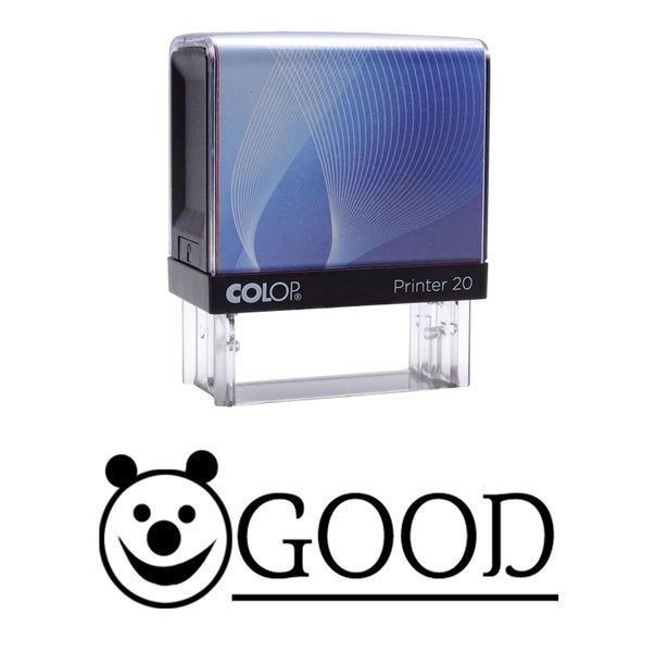 GOOD Self Inking Rubber Stamp Custom Colop Office Stationary P20 Mini Stamper Carousel 1