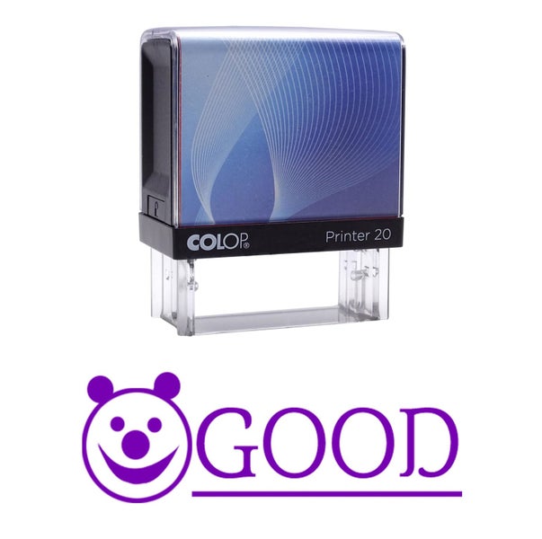 GOOD Self Inking Rubber Stamp Custom Colop Office Stationary P20 Mini Stamper Carousel 2