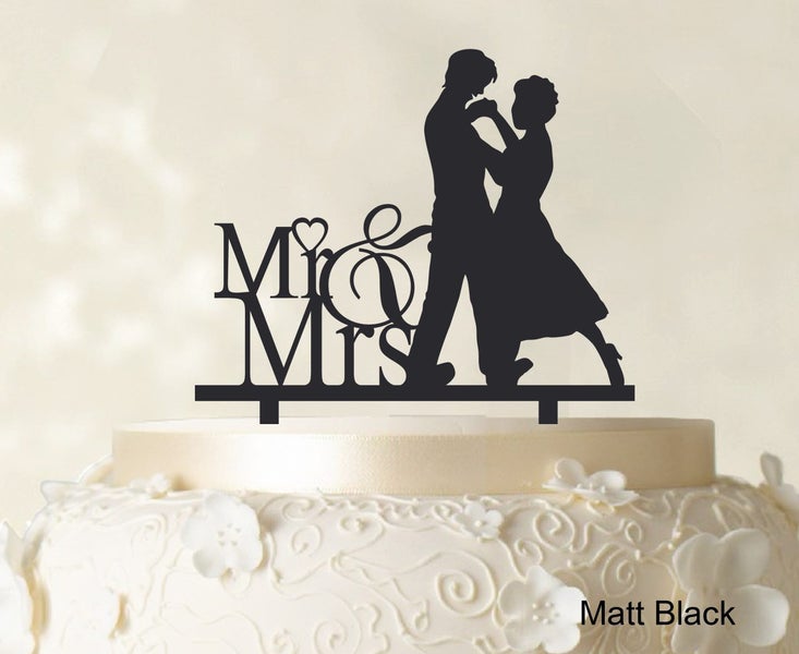 Couple Wedding Cake Topper Personalized Mirror Cake Topper Carousel 1
