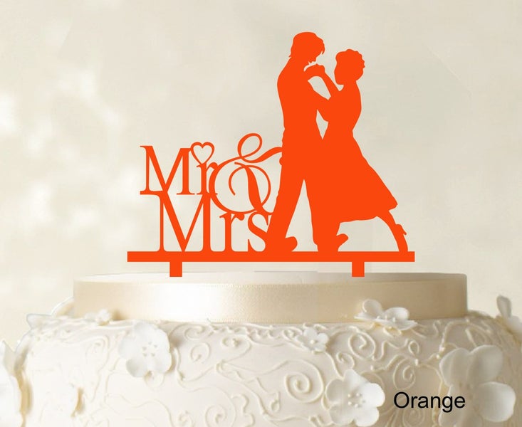 Mr and Mrs Wedding Cake Topper Cake Custom Cake Topper Couple Name Carousel 1