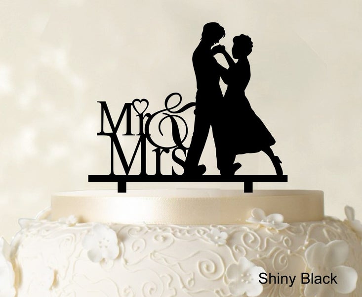 Couple Wedding Cake Topper Personalized Mirror Cake Topper Carousel 1