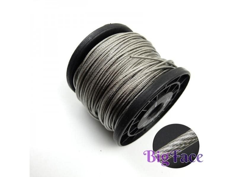 100 Meter Steel PVC Coated Flexible Wire Rope Soft Cable Transparent Carousel 1