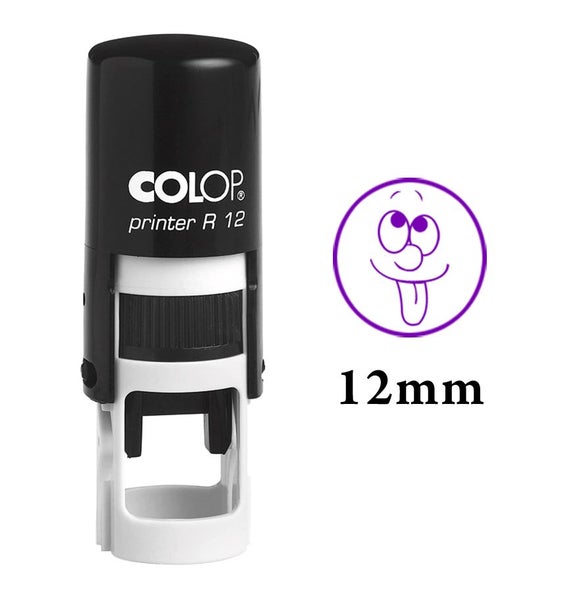 YIN YANG Self Inking Mini Rubber Stamp Colop Round Decorative Teachers Stamps Carousel 2