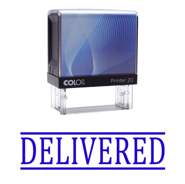 DELIVERED Self Inking Rubber Stamp Custom Colop Office Stationary P20 Mini Carousel 1