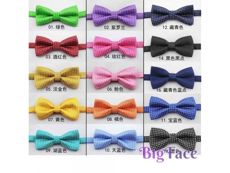HOOYI Dot Boys Bow Tie Polyester Baby Neckties Size S Carousel 2