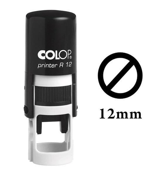 ERROR! Self Inking Mini Rubber Stamp Colop Round Decorative Teachers Stamps 12mm Carousel 1