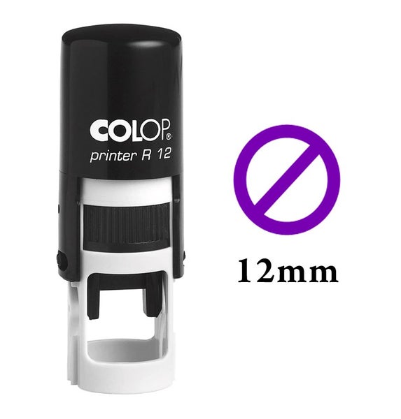 ERROR! Self Inking Mini Rubber Stamp Colop Round Decorative Teachers Stamps 12mm Carousel 4