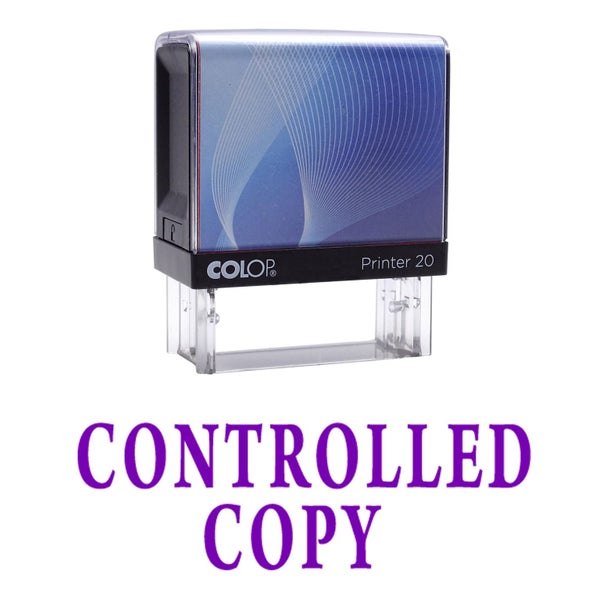 CONTROLLED COPY Self Inking Rubber Stamp Custom Colop Office Stationary Carousel 1