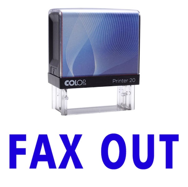 FAX OUT Self Inking Rubber Stamp Custom Colop Office Stationary P20 Mini Stamper Carousel 1