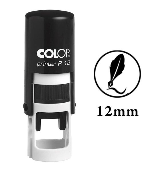 NEAT WORK Self Inking Mini Rubber Stamp Colop Round Decorative Teachers Stamps Carousel 4