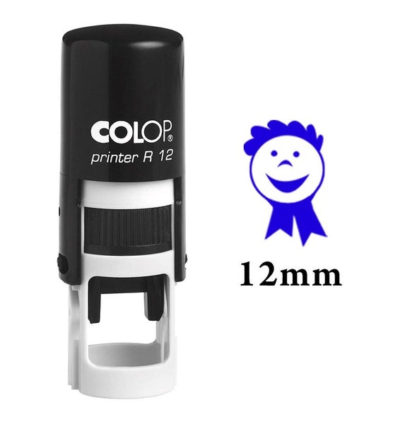 GOOD WORK Self Inking Mini Rubber Stamp Colop Round Decorative Teachers Stamps Carousel 4