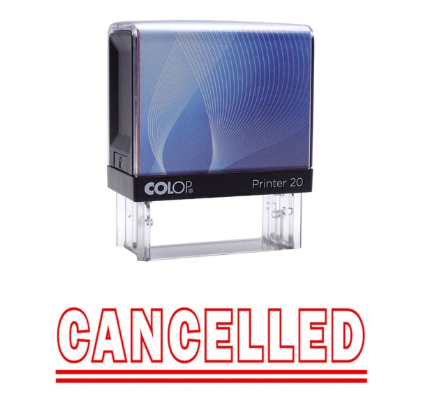 CANCELLED Self Inking Rubber Stamp Custom Colop Office Stationary P20 Mini Carousel 1