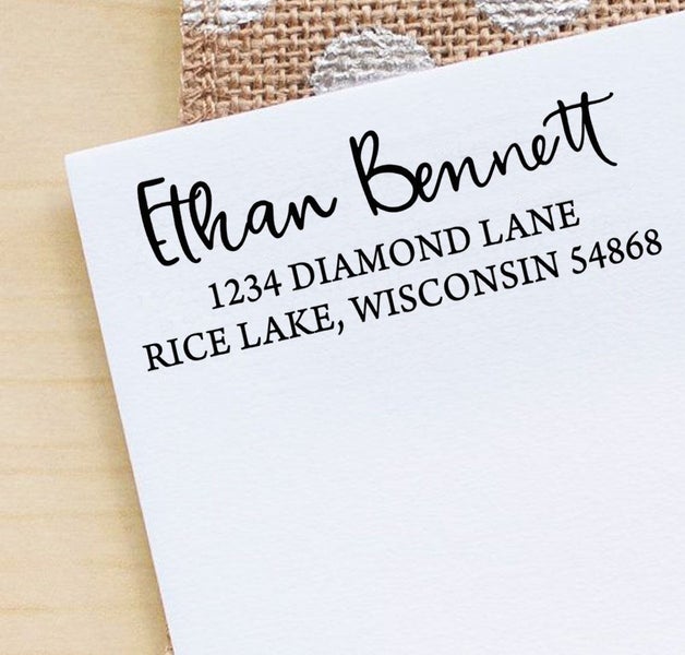Printtoo Personalized Self Inking Wedding Invitation Return Address Custom Carousel 1