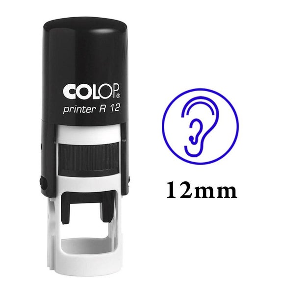 FINGER DESIGN Self Inking Mini Rubber Stamp Colop Round Decorative Teachers Carousel 2