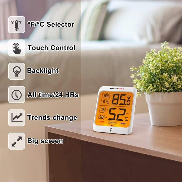 ThermoPro Backlight Thermometer / Hygrometer / Humidity Monitor Carousel 2