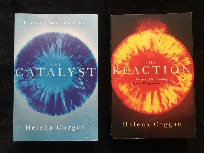 A DUO OF HELENA COGGAN BOOKS! THE CATALYST! THE REACTION! Carousel 1